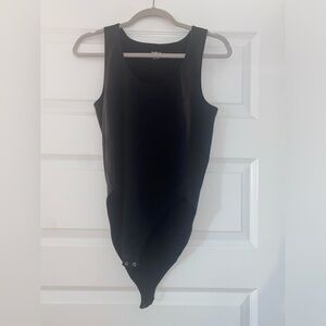 Bar III Black Sleeveless Bodysuit